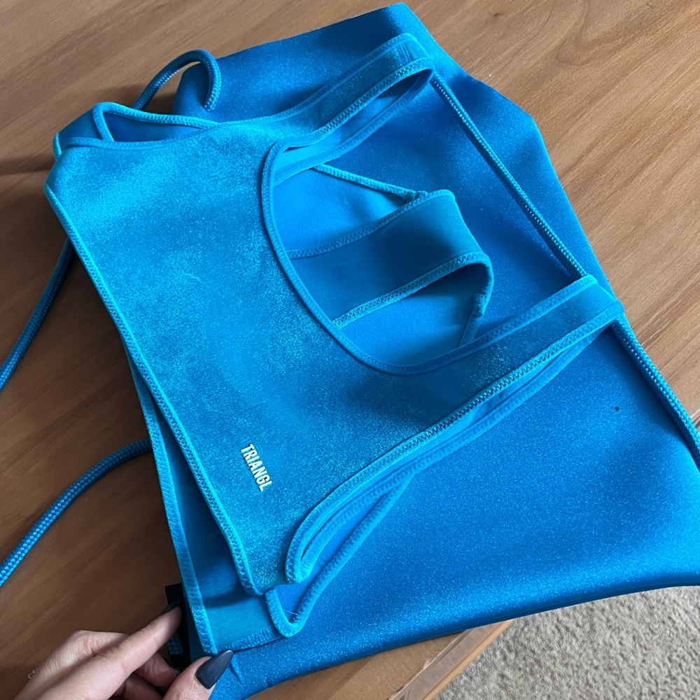 TRIANGL velvet blue bikini